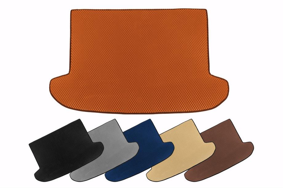 Mazda 3 2013-2019 EVA Trunk Mat (SD, Orange) Image