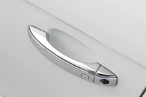 Audi A4 B8 2007-2015 Chrome Door Handle Covers (Stainless Steel) 4 Covers with Buttons photo 1