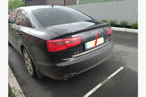 Audi A6 C7 2011-2017 Trunk trim stainless steel photo 7