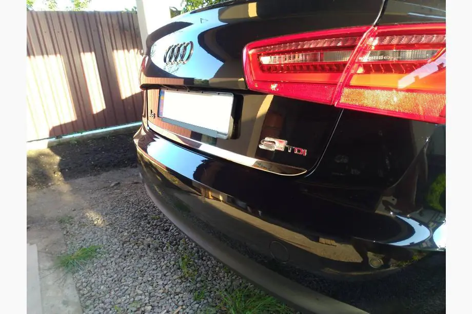 Audi A6 C7 2011–2018 Trunk trim stainless steel Photo 2