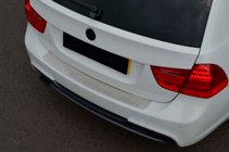 BMW 3 Series E90/E91 2005-2011 Rear bumper protector stainless steel (2006-2008, SW) photo 7
