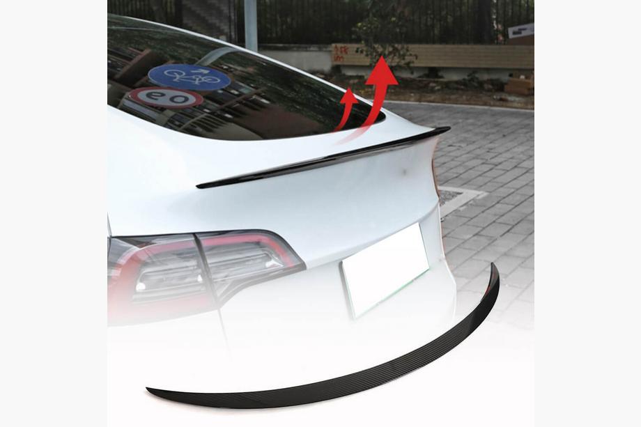 Tesla Model 3 2017- V5 Spoiler (2017-2023, Carbon) Image