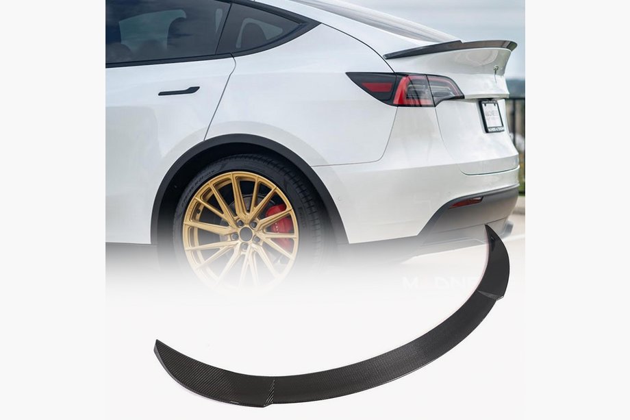 Tesla Model Y 2020- Rear Spoiler V1 (2020-2025, Carbon) Image