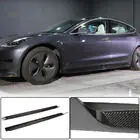 Tesla Model 3 2017- Door Sill Covers V4 (2017-2023, Carbon) photo 1