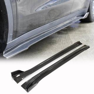 Side Skirt Covers V1 (2020-2025, Carbon) Tesla Model Y 2020- photo 1