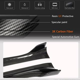 Side Skirt Covers V1 (2020-2025, Carbon) Tesla Model Y 2020- photo 4