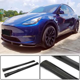 Door Sill Covers V2 (2020-2025, Carbon) Tesla Model Y 2020- photo 1