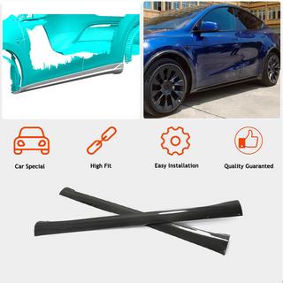 Door Sill Covers V2 (2020-2025, Carbon) Tesla Model Y 2020- photo 2