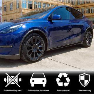 Door Sill Covers V2 (2020-2025, Carbon) Tesla Model Y 2020- photo 3