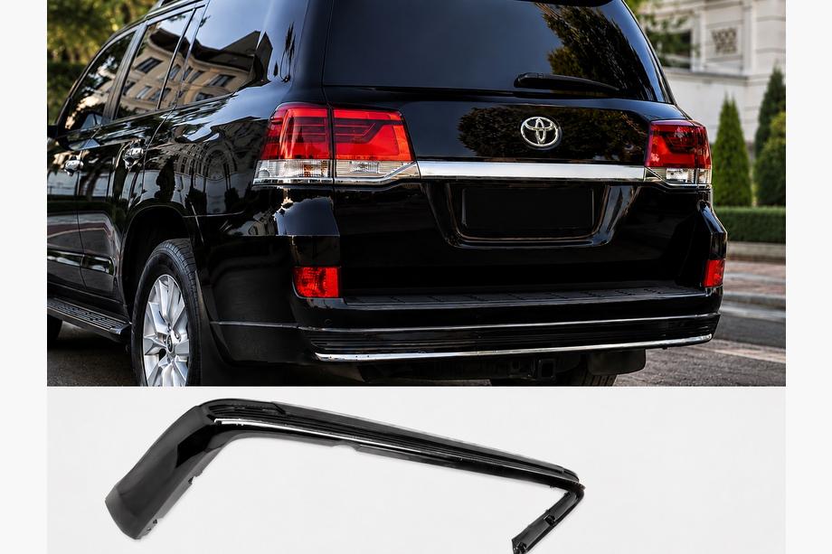 Toyota Land Cruiser 200 2007-2021 Rear trim with chrome 2016↗ (Executive 2019/2021) White Image
