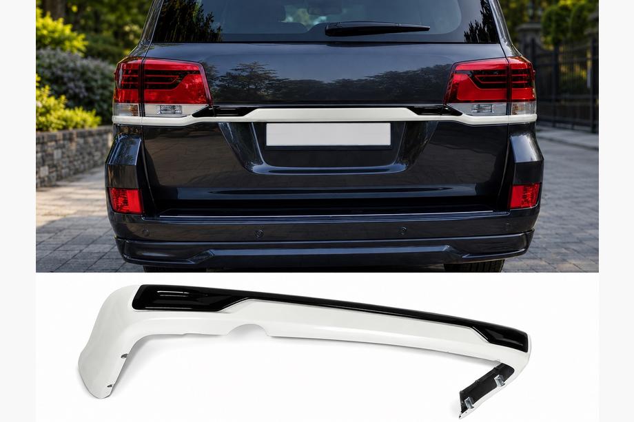 Toyota Land Cruiser 200 2007-2021 Rear diffuser 2016-2021 (Executive 2016) White Image