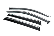 BMW X3 G01 2018- Window Deflectors with Chrome Trim Niken Luxury (4 pcs) photo 2