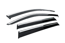 BMW X3 G01 2018- Window Deflectors with Chrome Trim Niken Luxury (4 pcs) photo 3