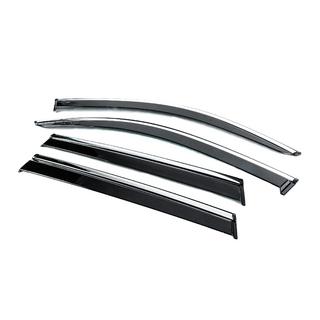 Window Deflectors with Chrome Trim Niken Luxury (4 pcs) photo 2