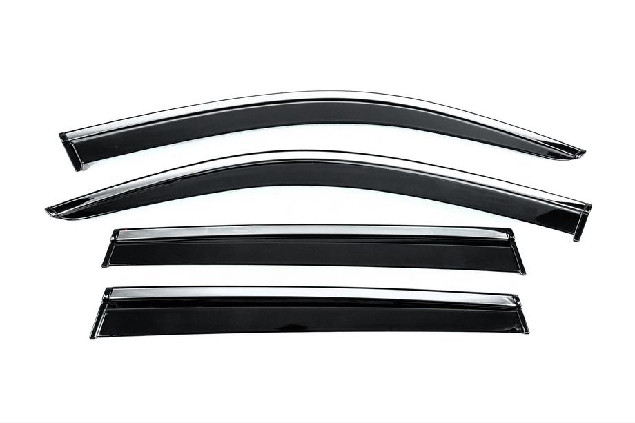 BMW X3 G01 2018- Window Deflectors with Chrome Trim Niken Luxury (4 pcs) Image
