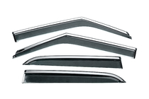 Chevrolet Blazer 2018-2023 Window Deflectors with Chrome Trim Niken Luxury (4 pcs) photo 1
