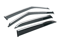 Chevrolet Blazer 2018-2023 Window Deflectors with Chrome Trim Niken Luxury (4 pcs) photo 3