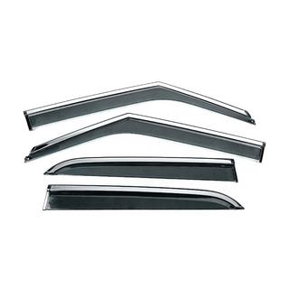 Window Deflectors with Chrome Trim Niken Luxury (4 pcs) photo 1
