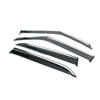 Window Deflectors with Chrome Trim Niken Luxury (4 pcs) photo 2