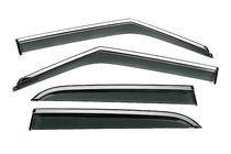 Chevrolet Trailblazer 2020- Window Deflectors with Chrome Trim Niken Luxury (4 pcs) photo 1