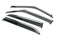 Chevrolet Trailblazer 2020- Window Deflectors with Chrome Trim Niken Luxury (4 pcs) photo 2
