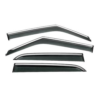 Window Deflectors with Chrome Trim Niken Luxury (4 pcs) photo 1