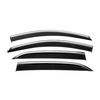 Window Deflectors with Chrome Trim Niken Luxury (4 pcs) photo 1