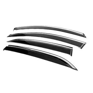 Window Deflectors with Chrome Trim Niken Luxury (4 pcs) photo 2