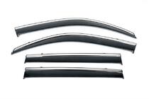 Ford Ecosport 2013-2022 Window Deflectors with Chrome Trim Niken Luxury (2012-2023, 4 pcs) photo 1