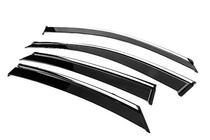 Hyundai Sonata DN8 2020- Window Deflectors with Chrome Trim Niken Luxury (4 pcs) photo 2