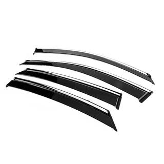 Window Deflectors with Chrome Trim Niken Luxury (4 pcs) Hyundai Sonata DN8 2020- photo 2