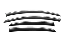 Hyundai Sonata LF 2014-2019 Window Deflectors with Chrome Trim Niken Luxury (4 pcs) photo 1