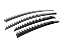 Hyundai Sonata LF 2014-2019 Window Deflectors with Chrome Trim Niken Luxury (4 pcs) photo 3