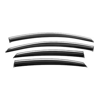 Window Deflectors with Chrome Trim Niken Luxury (4 pcs) Hyundai Sonata LF 2014-2019 photo 1