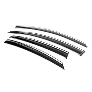 Window Deflectors with Chrome Trim Niken Luxury (4 pcs) Hyundai Sonata LF 2014-2019 photo 2