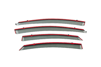 Hyundai Sonata YF 2010-2014 Window Deflectors with Chrome Trim Niken Luxury (4 pcs) photo 4