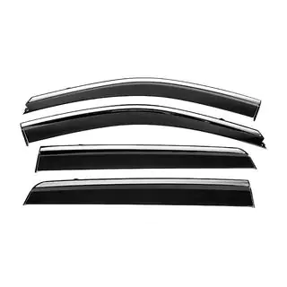 Window Deflectors with Chrome Trim Niken Luxury (4 pcs) photo 1