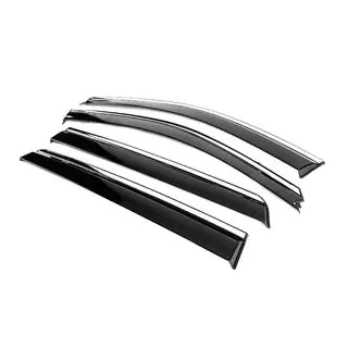 Window Deflectors with Chrome Trim Niken Luxury (4 pcs) photo 2