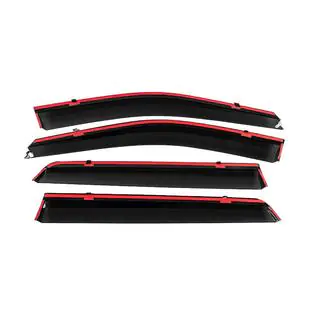 Window Deflectors with Chrome Trim Niken Luxury (4 pcs) photo 4