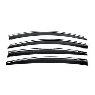 Window Deflectors with Chrome Trim Niken Luxury (4 pcs) photo 1