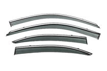 Hyundai Elantra (XD) 2000-2011 Window Deflectors with Chrome Trim Niken Luxury (4 pcs) photo 1
