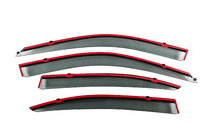 Hyundai Elantra (XD) 2000-2011 Window Deflectors with Chrome Trim Niken Luxury (4 pcs) photo 4