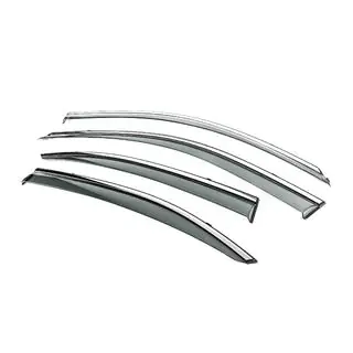 Window Deflectors with Chrome Trim Niken Luxury (4 pcs) photo 2