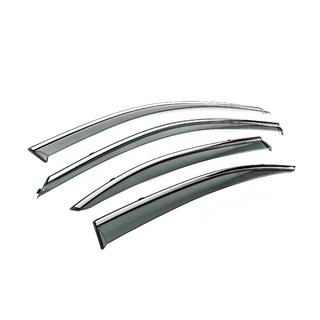 Window Deflectors with Chrome Trim Niken Luxury (4 pcs) Hyundai Elantra (XD) 2000-2011 photo 3