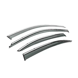 Window Deflectors with Chrome Trim Niken Luxury (4 pcs) photo 3
