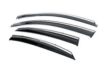 Hyundai Accent 2017-2023 Window Deflectors with Chrome Trim Niken Luxury (4 pcs) photo 2