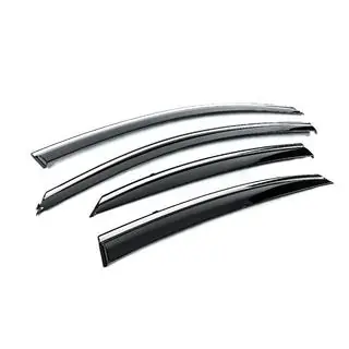 Window Deflectors with Chrome Trim Niken Luxury (4 pcs) photo 3