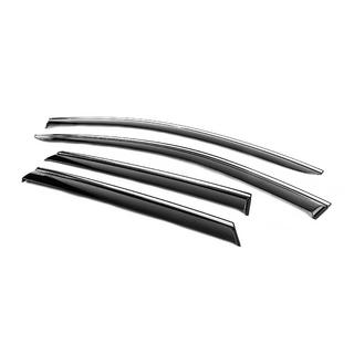 Window Deflectors with Chrome Trim Niken Luxury (2016-2021, 4 pcs) photo 2