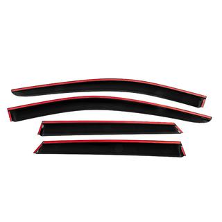 Window Deflectors with Chrome Trim Niken Luxury (2016-2021, 4 pcs) photo 4