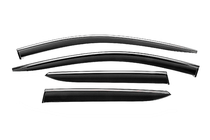 Kia Niro 2022– Window Deflectors with Chrome Trim Niken Luxury (2021-2023, 4 pcs) photo 1